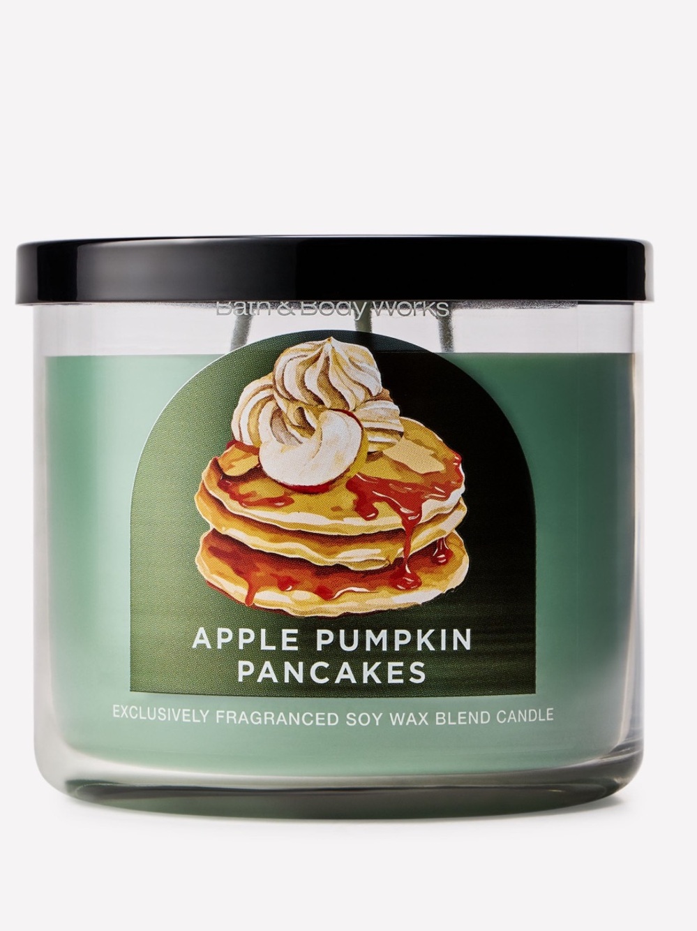 BBW APPLE PUMPKIN PANCAKES THREE WICK CANDLE NWT